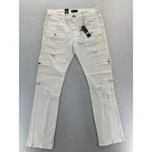 Preme Jeans Preme Jeans Mens 36x34 Semi Stacked Fit Cargo